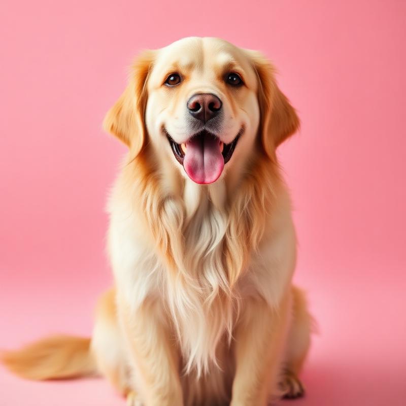 Golden Retriever after grooming