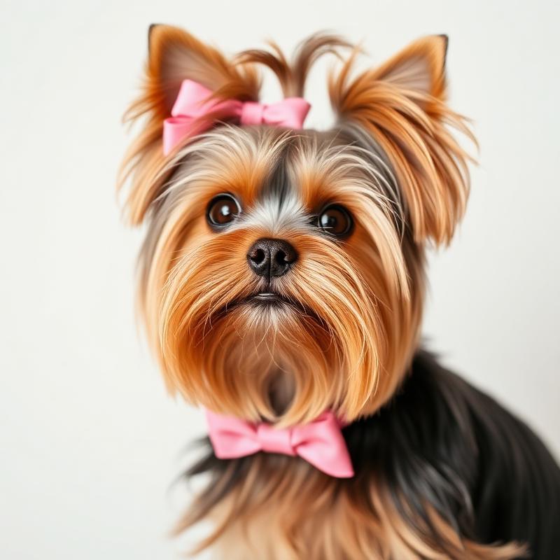 Yorkshire Terrier with stylish cut