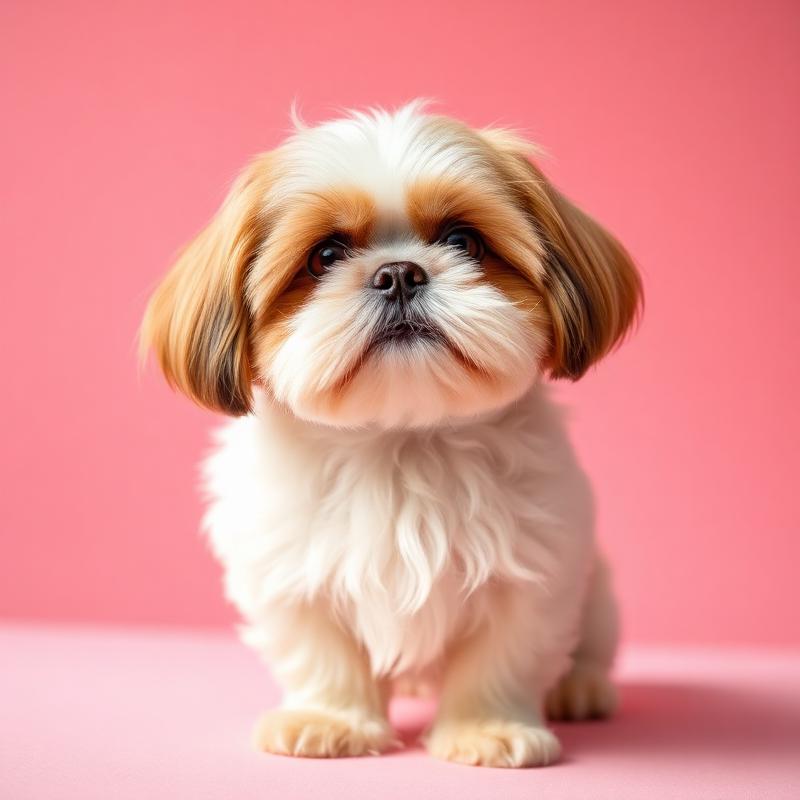Shih Tzu freshly groomed