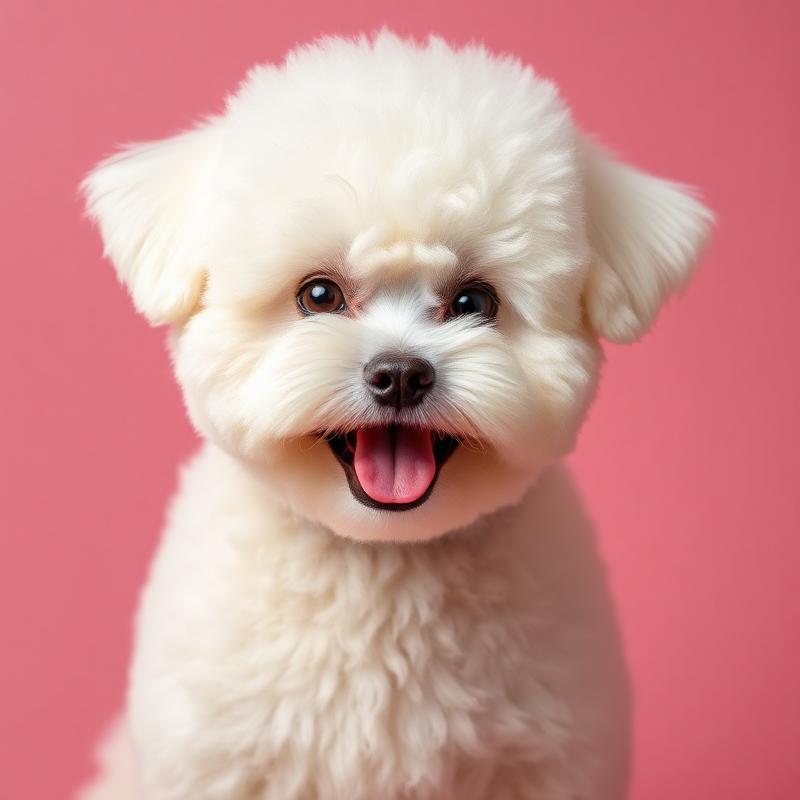 Bichon Frise fluffy and clean