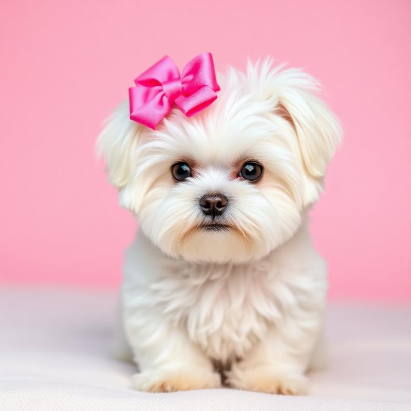 Maltese with teddy bear cut